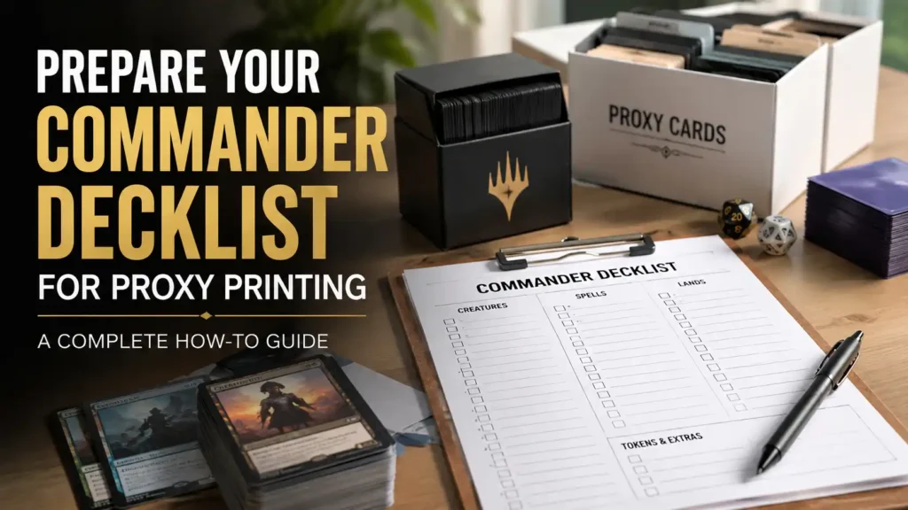 How to Prepare a Commander Decklist for Proxy Printing
